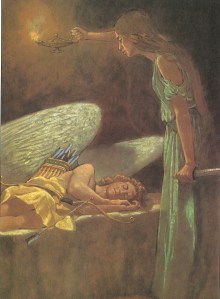 Illustration of Psyche and Cupid by Troy Howell
