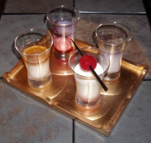 Clockwise from left: Angel's Wing, Angel's Delight, Angel's Kiss & Angel's Tip