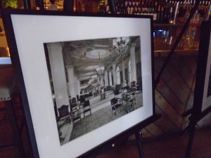 One of the historic photos of the Hotel Syracuse on display at Aster Parlor & Pantry.